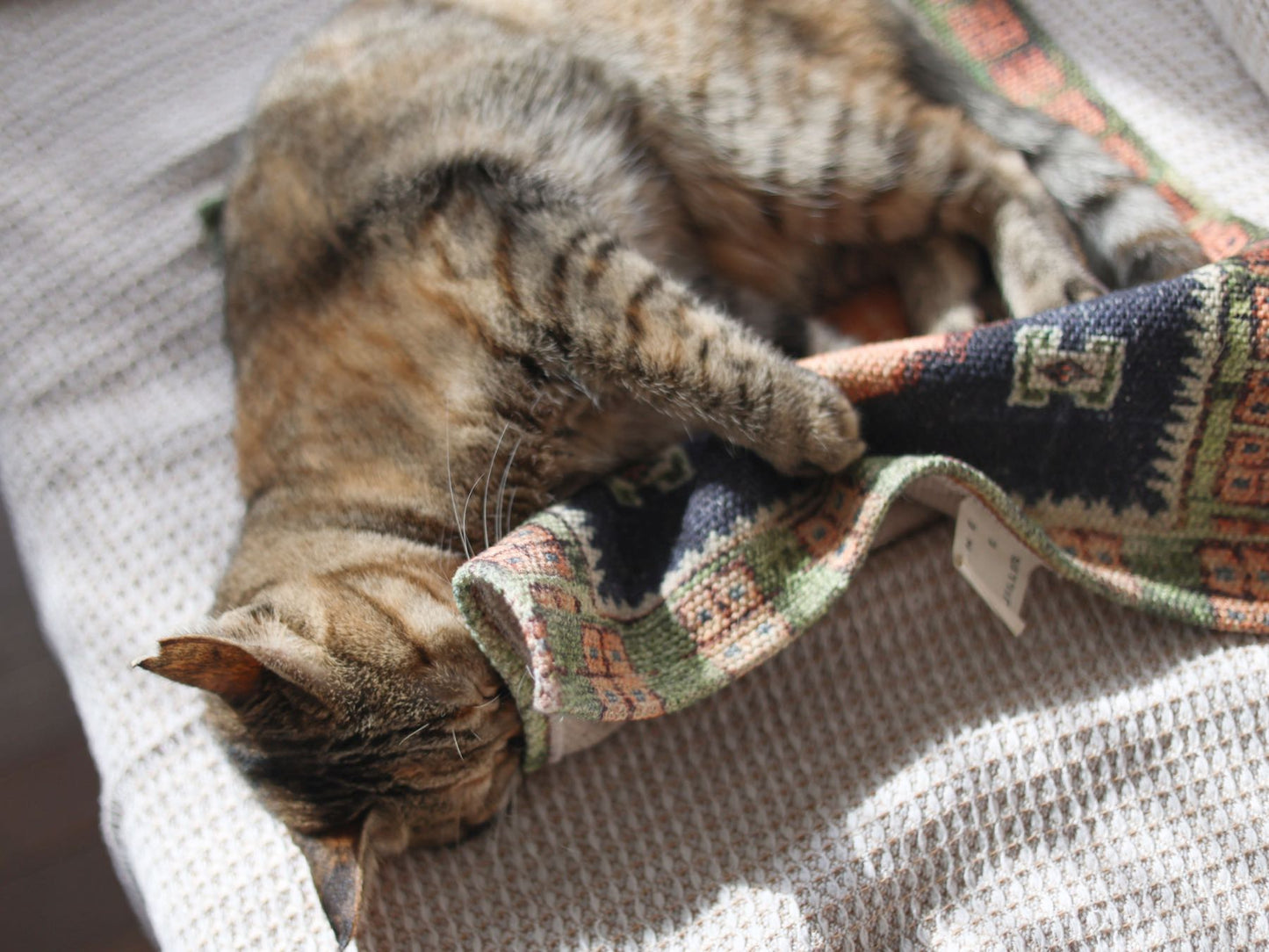 オリジナル・ヴィンテージラグ柄プリントマット