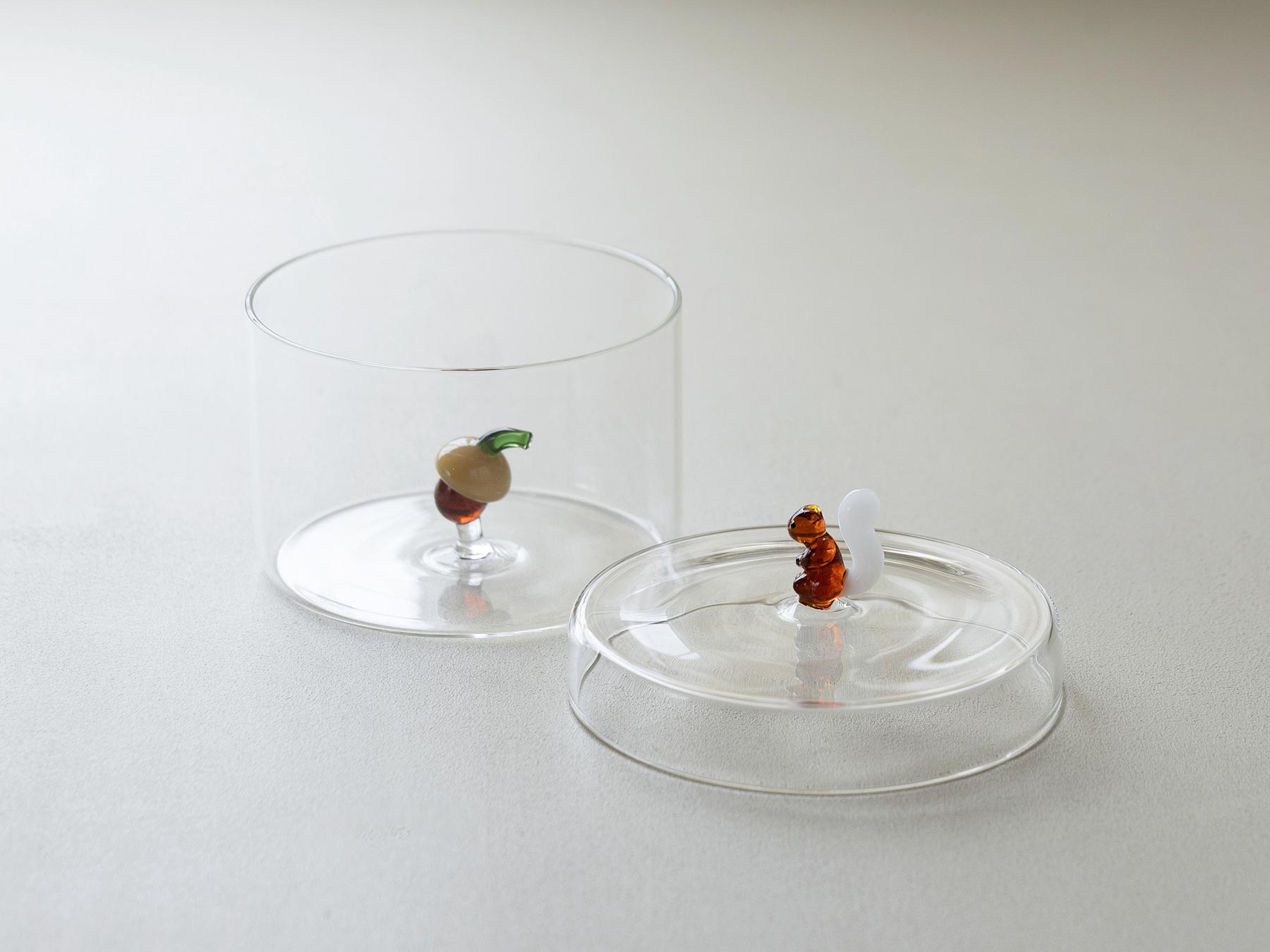 20世紀イタリア製、純銀枠付き手作りクリスタルガラスジャー ガラス クリスタルロックグラス「彩色かわせみ」 自由工房 西田雅之