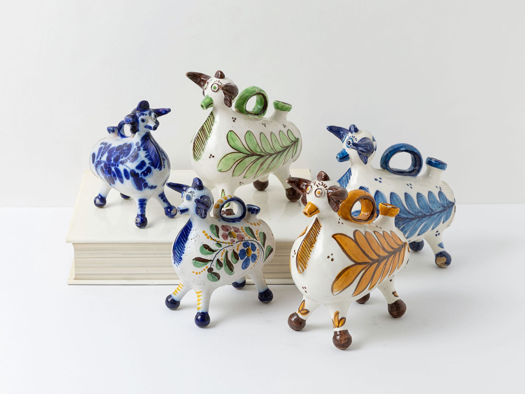 ARTESANIA SAN JOSE 陶器オブジェ（牛の水差し）｜オブジェ