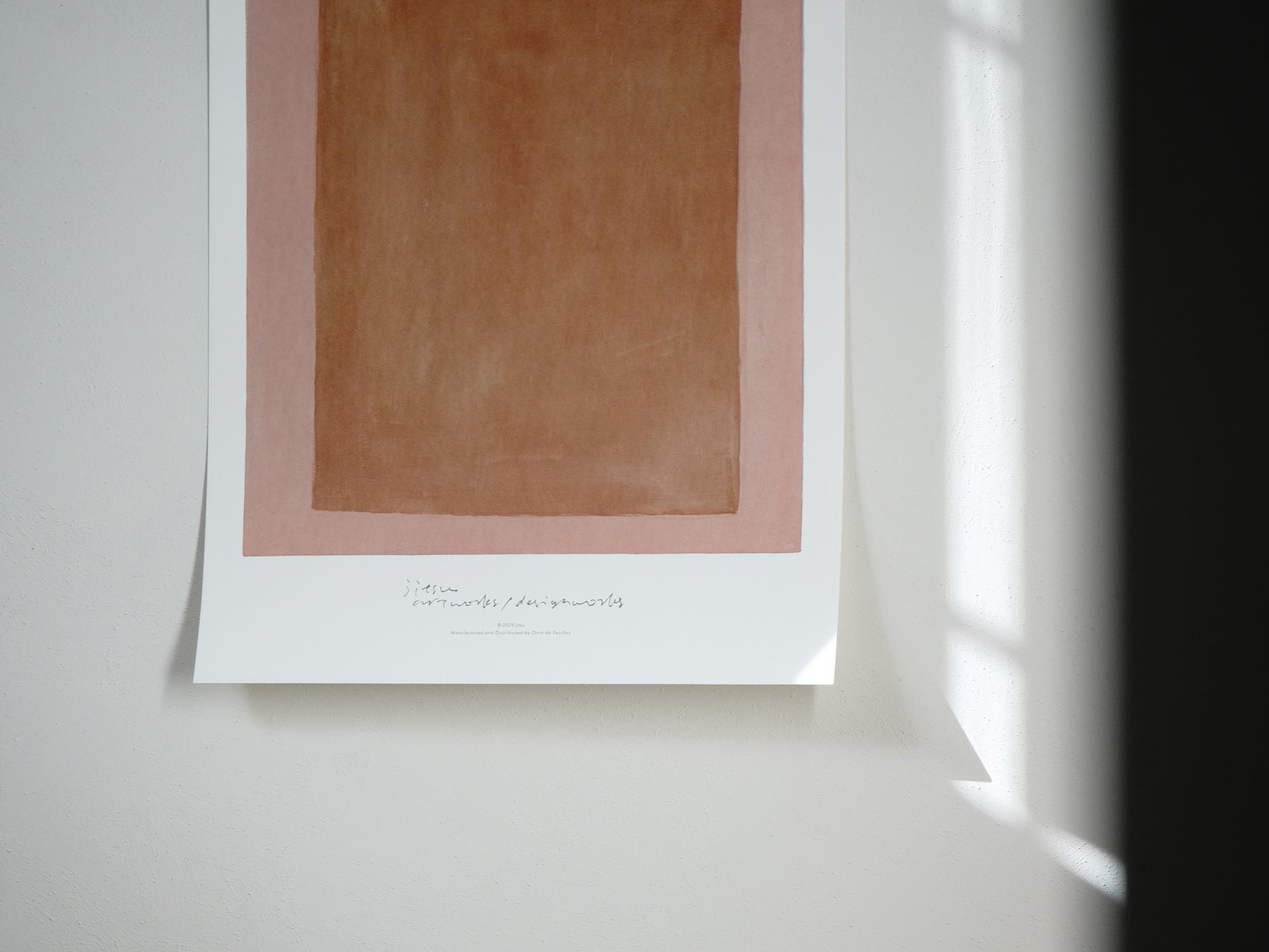 jitsu オリジナルポスター／color composition／pink（50m×70cm