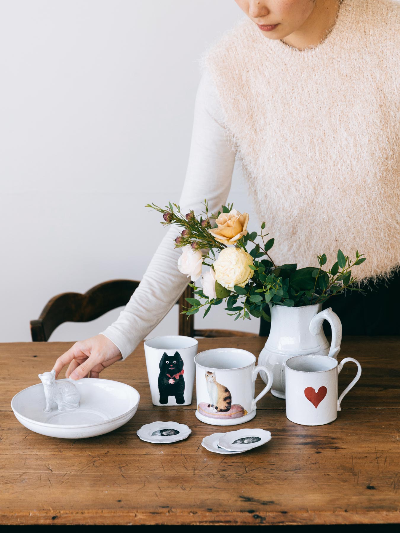 Astier de Villatte John Derian ハートマグ｜カップ・グラス｜オルネ