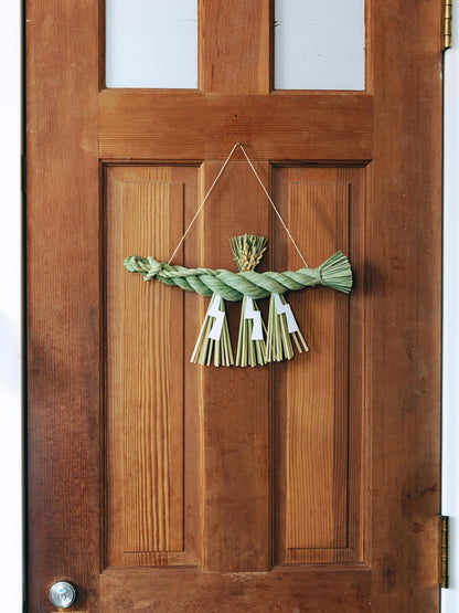 INAKEN しめ飾り（通年用）稲わら飾り／大黒・海老〆