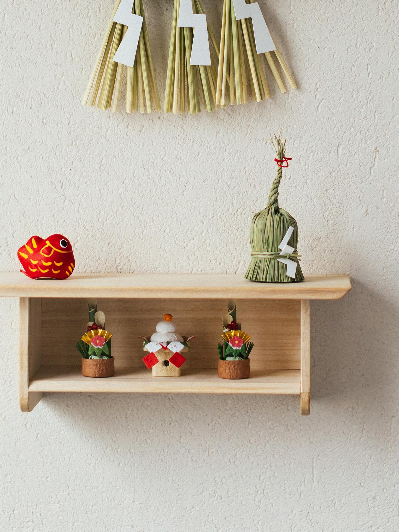 INAKEN わら飾り（通年用）／福鈴飾り（中）