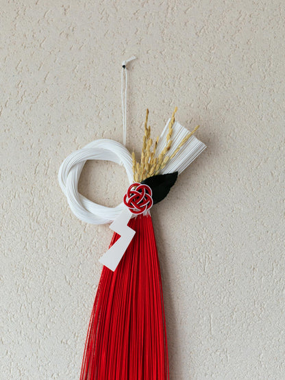 TIER しめ飾り（正月用）／紅白さざんか3