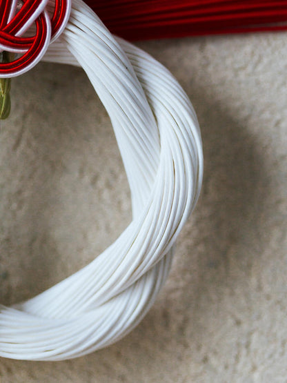 TIER しめ飾り（正月用）／紅白さざんか3