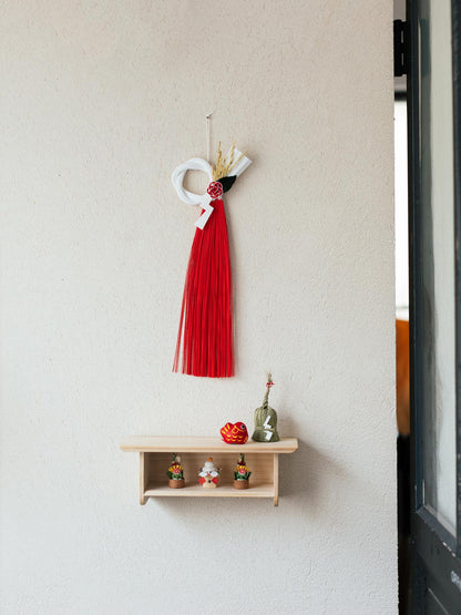 TIER しめ飾り（正月用）／紅白さざんか3