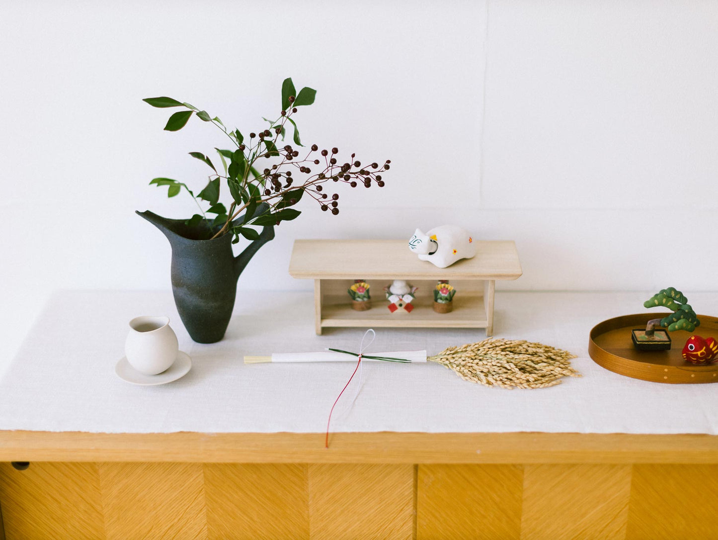 INAKEN しめ飾り（通年用）稲穂飾り／みのり結び