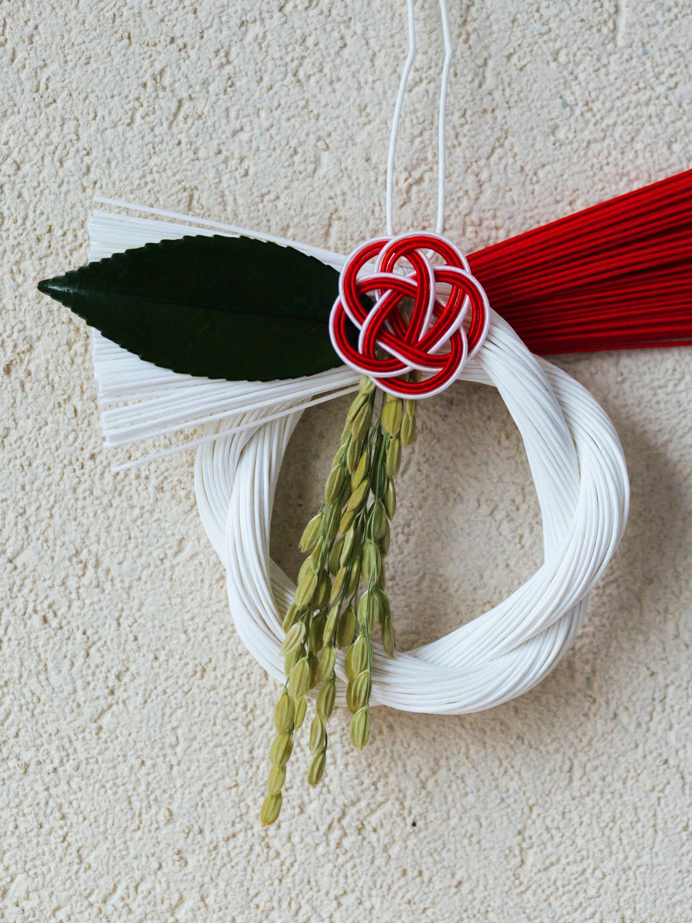 TIER しめ飾り（正月用）／紅白さざんか2