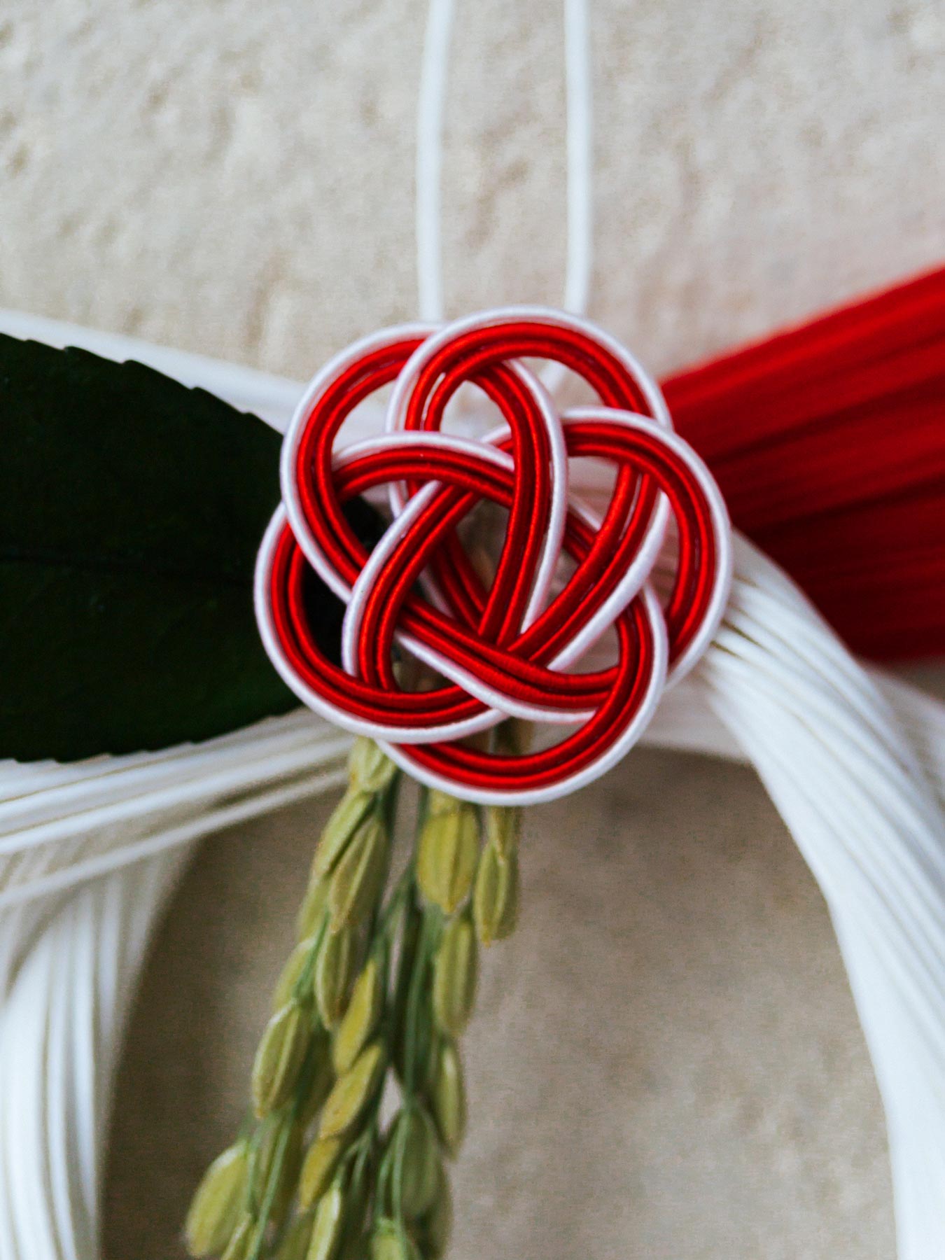 TIER しめ飾り（正月用）／紅白さざんか2