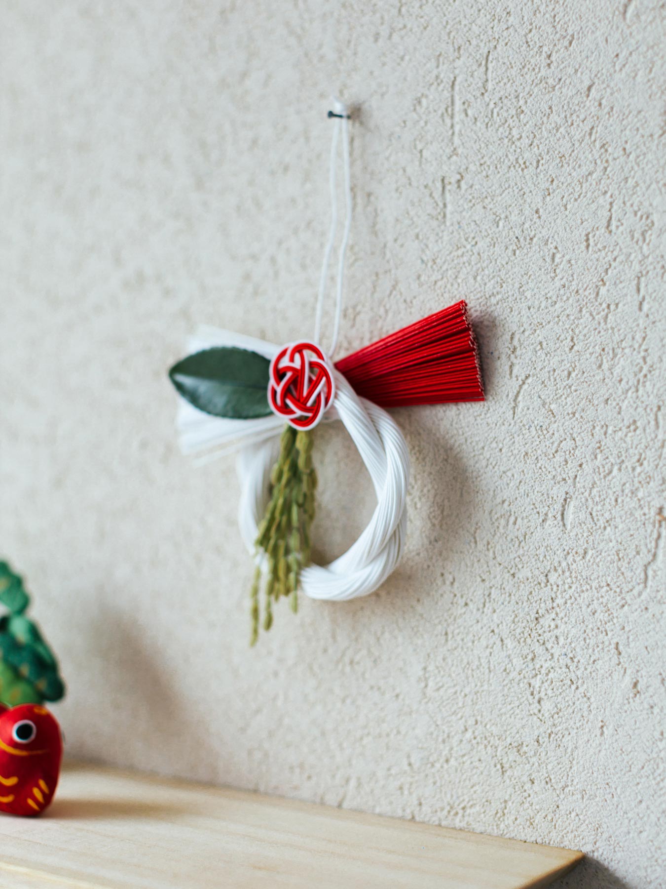 TIER しめ飾り（正月用）／紅白さざんか2