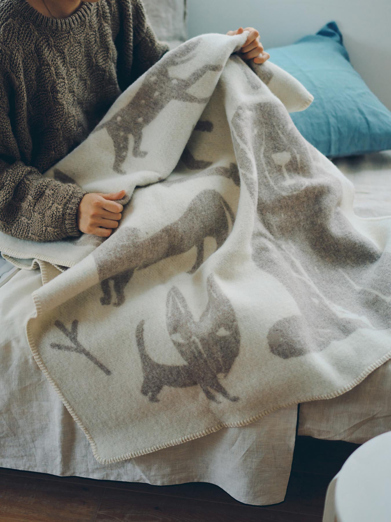 LAPUAN KANKURIT ウールブランケット KOIRAPUISTO（ドッグ）｜ベッド