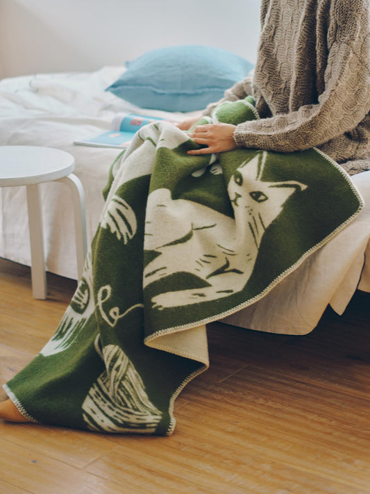 LAPUAN KANKURIT ウールブランケット KISSANPÄIVÄT（キャット）