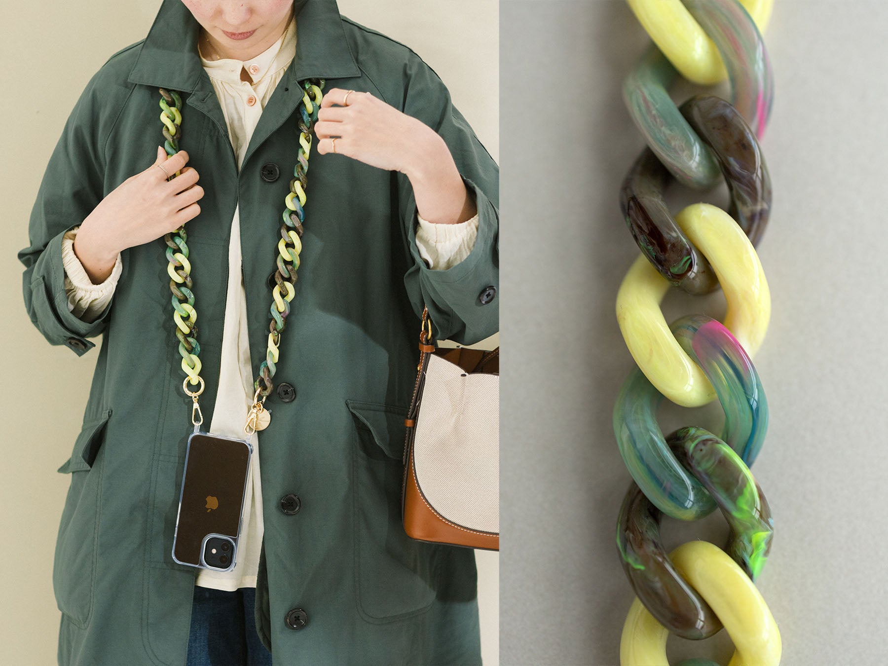 La Coque Francaise チェーンモバイルストラップ（120cm