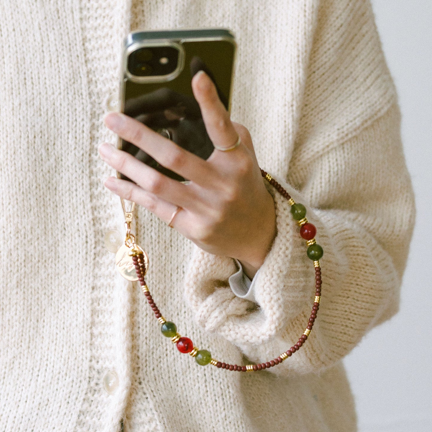 La Coque Francaise チェーンモバイルストラップ（40cm）