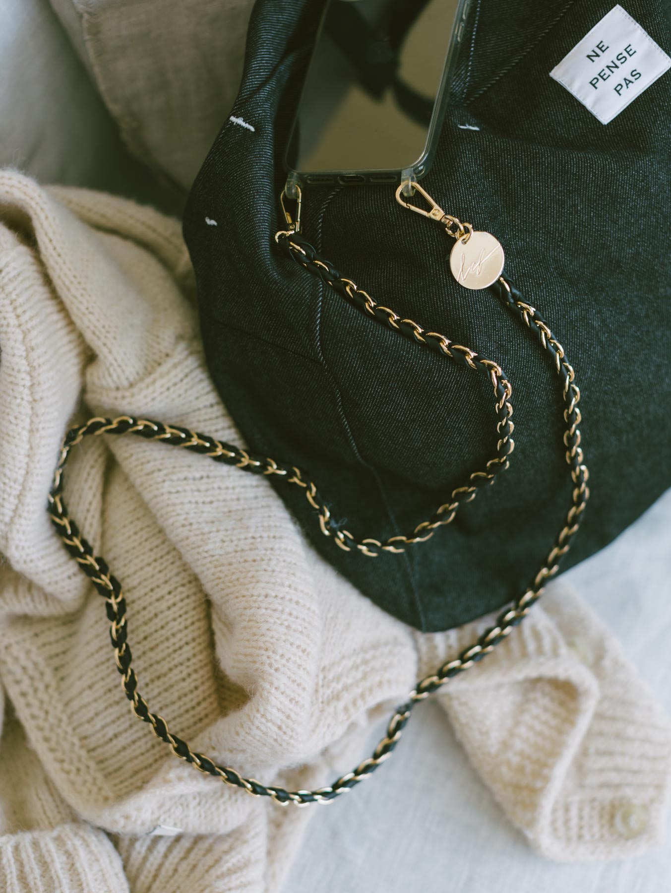 La Coque Francaise チェーンモバイルストラップ（120cm）