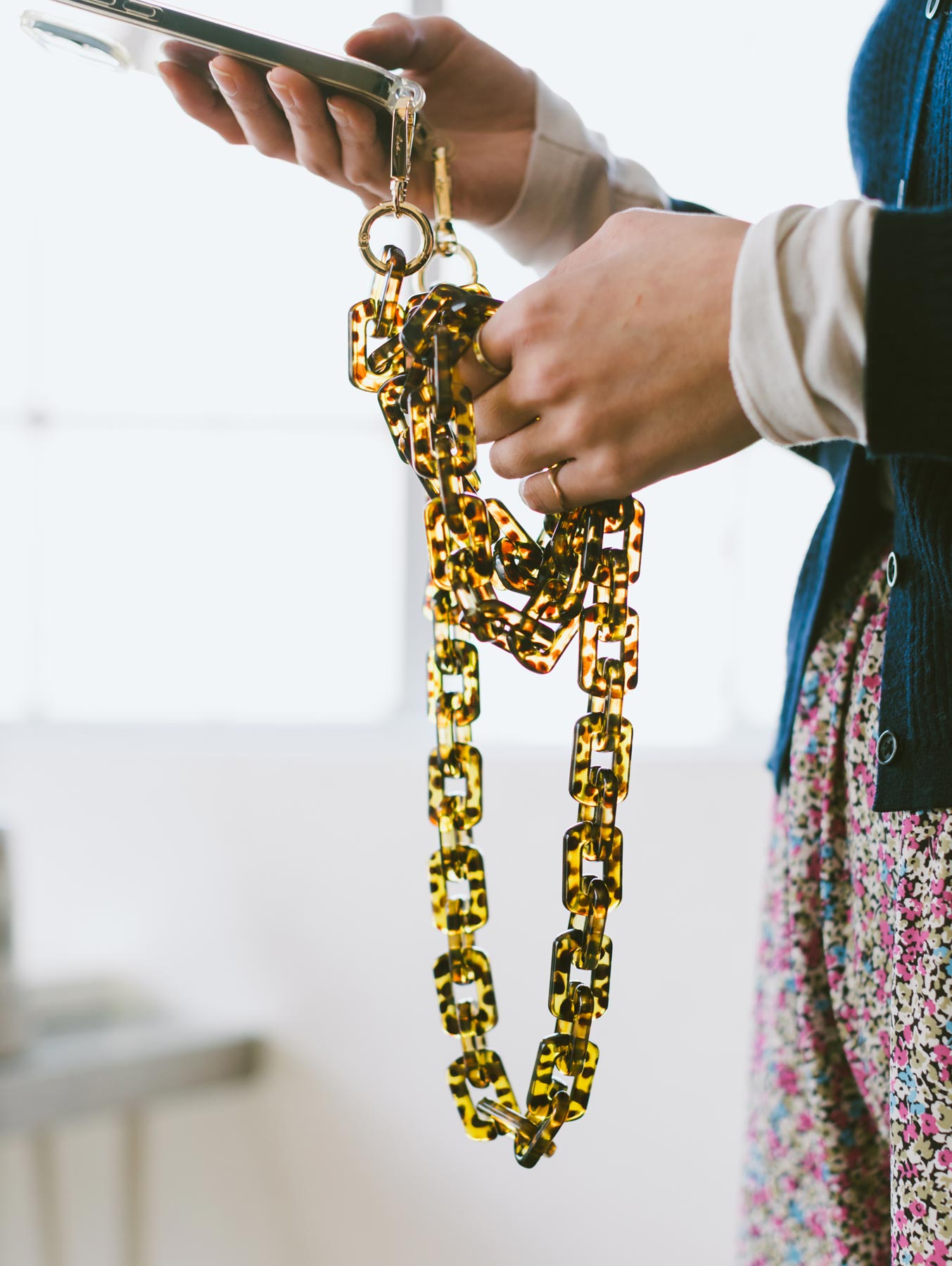 La Coque Francaise チェーンモバイルストラップ（120cm）