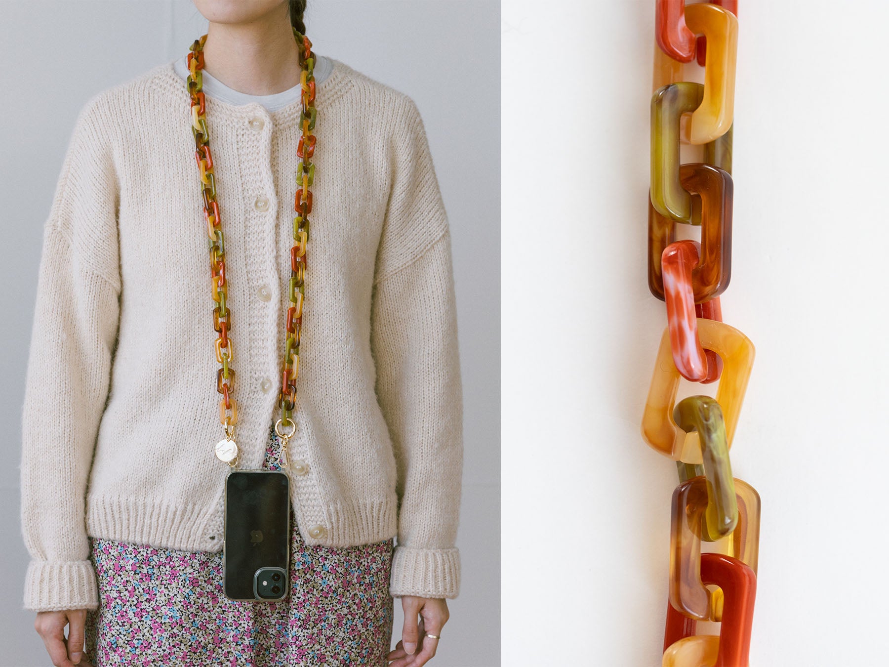 La Coque Francaise チェーンモバイルストラップ（120cm