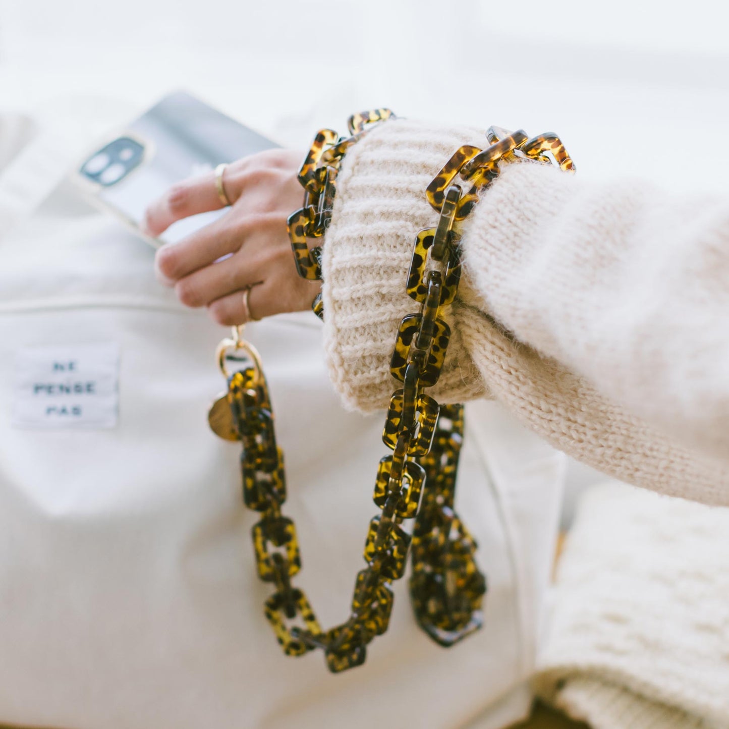 La Coque Francaise チェーンモバイルストラップ（120cm）