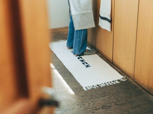 HANDLOOMED RECYCLE YARN KITCHEN MAT 45︎×120cm（キッチンマット）