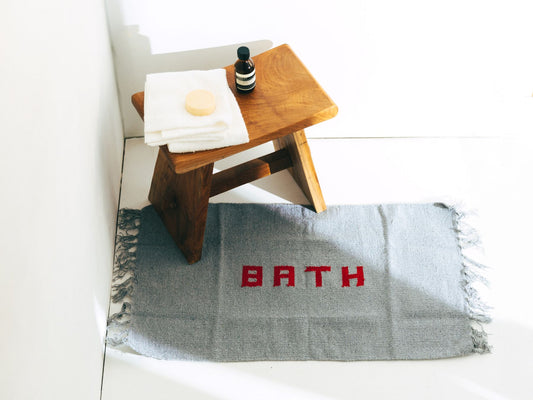 HANDLOOMED RECYCLE YARN BATH MAT 45︎×75cm（バスマット）