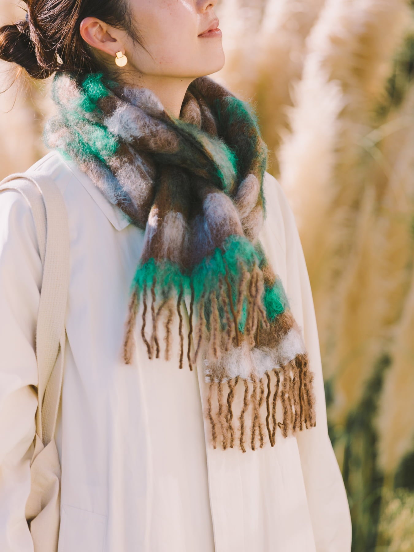 MANTAS EZCARAY モヘアマフラー／FOULARD MIA