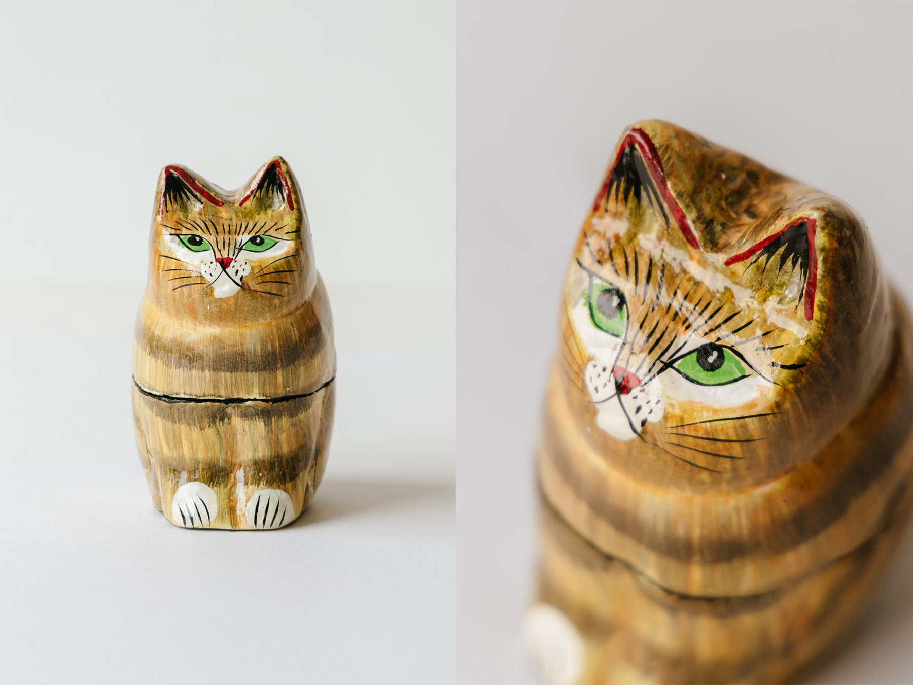 ペーパーマッシュ 小物入れ／ネコ｜オブジェ・ぬいぐるみ｜オルネ ド