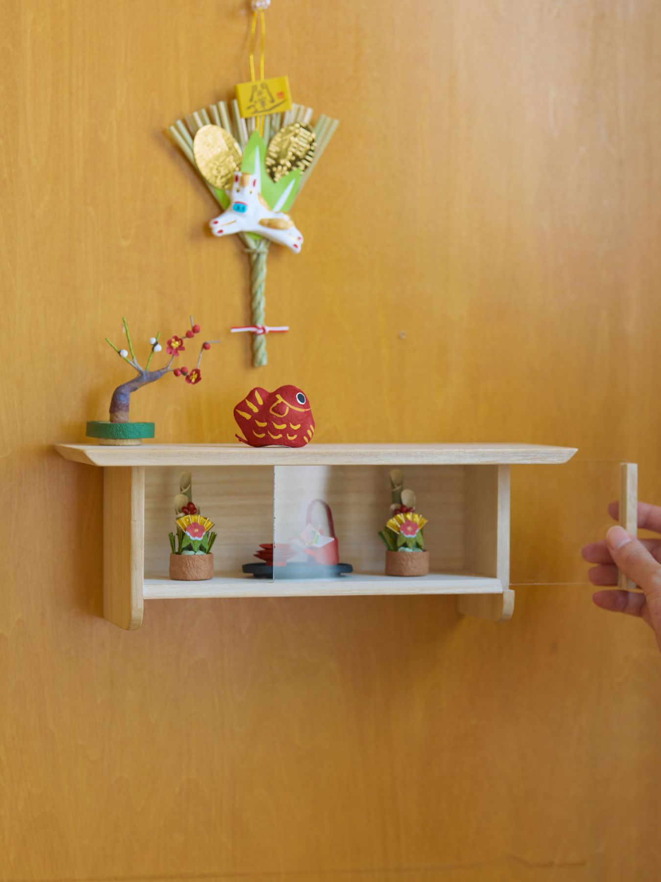 オリジナル・桐のディスプレイ棚（神棚）