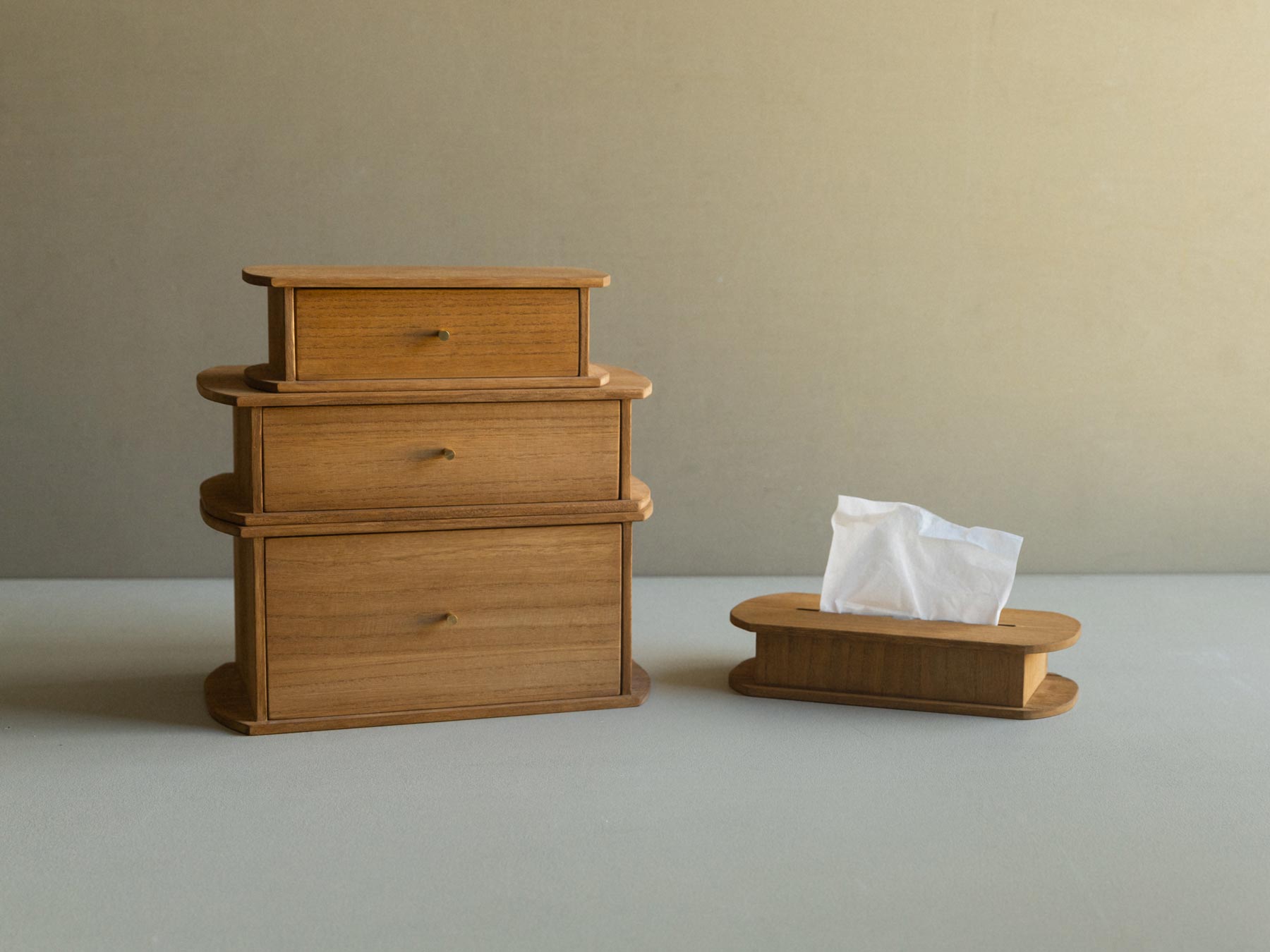 オリジナル・桐のティッシュボックス｜掃除用品・ゴミ箱｜オルネ ド