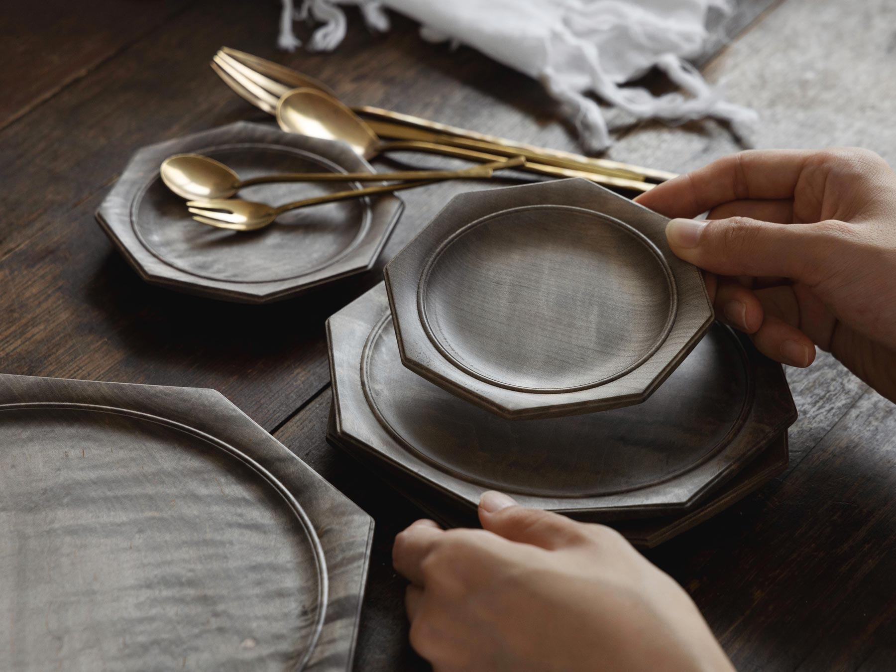 松本克也／オクトゴナル皿｜皿・器｜オルネ ド フォイユ公式オンライン