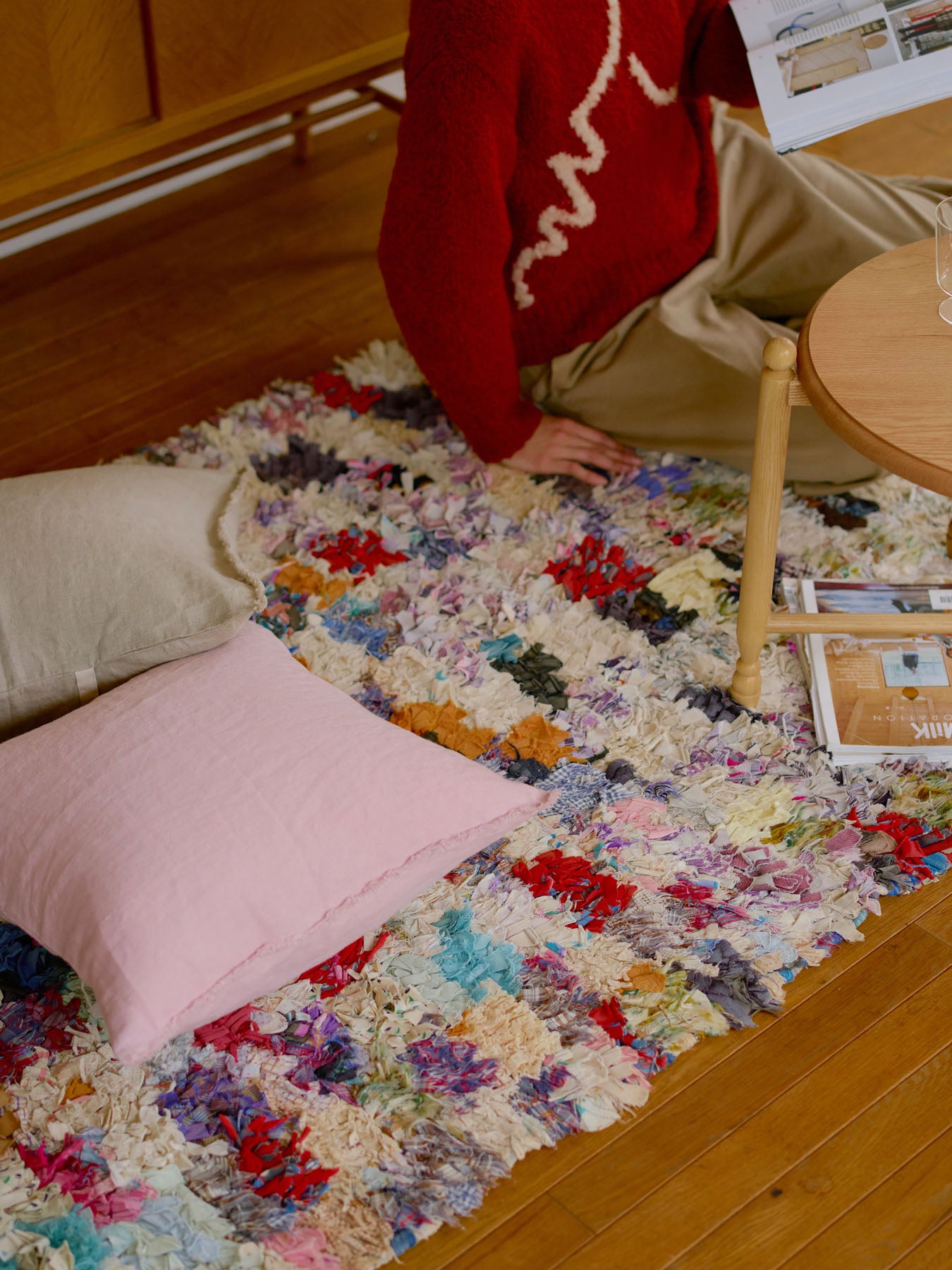 モロッコヴィンテージラグ・ボシャルウィット／G｜オルネ ド フォイユ