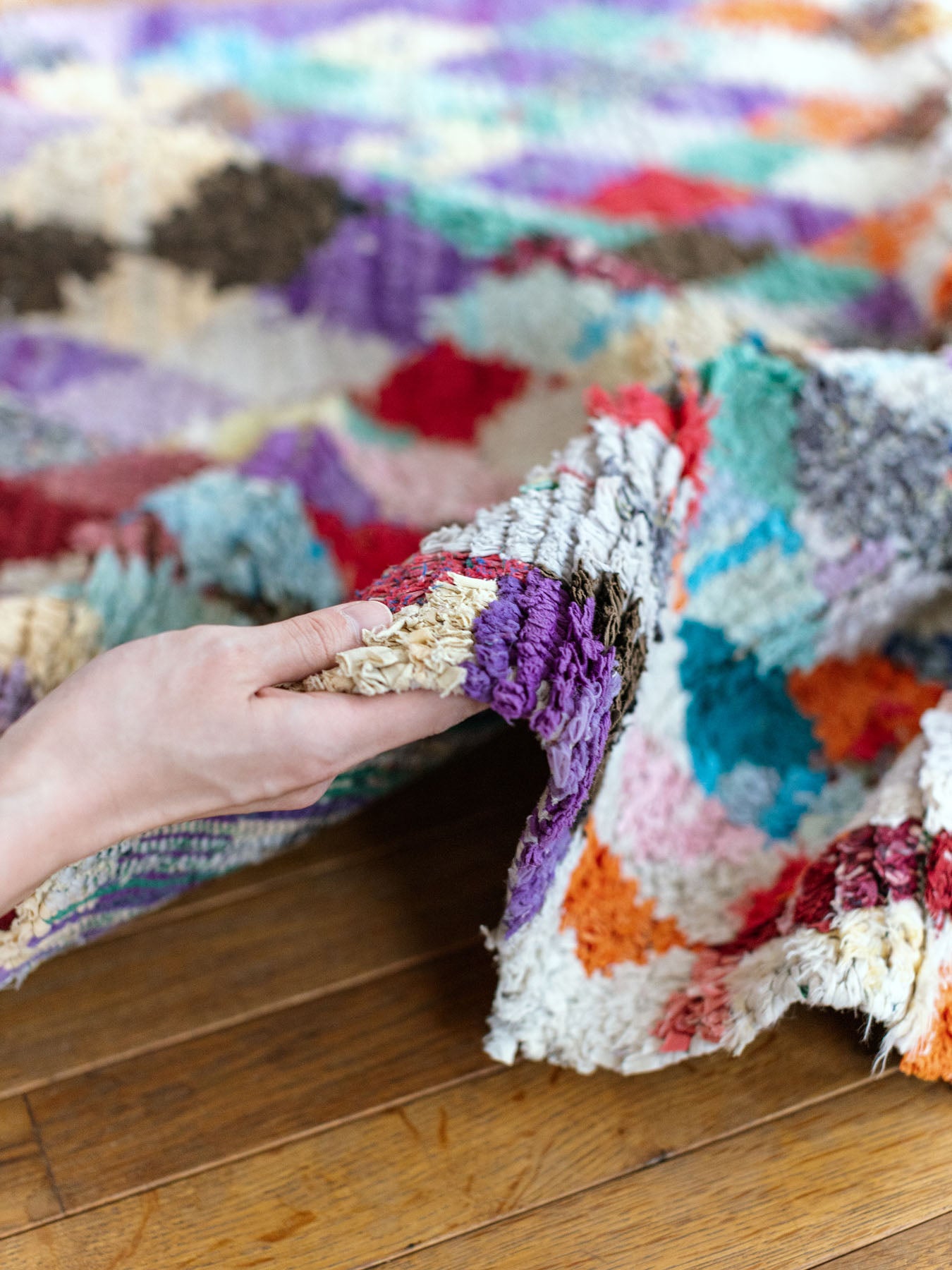 モロッコヴィンテージラグ・ボシャルウィット／F