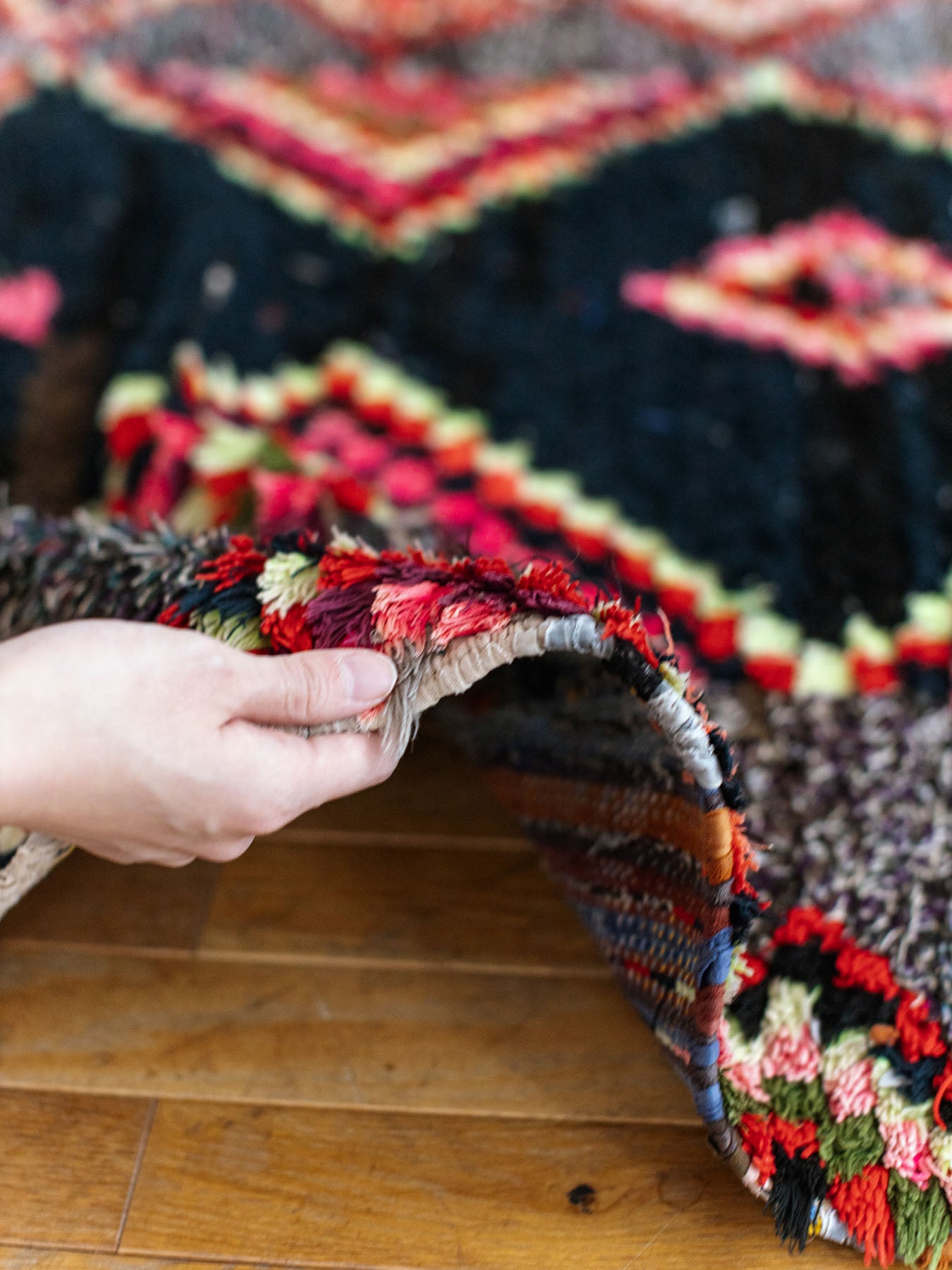 モロッコヴィンテージラグ・ボシャルウィット／K｜オルネ ド フォイユ