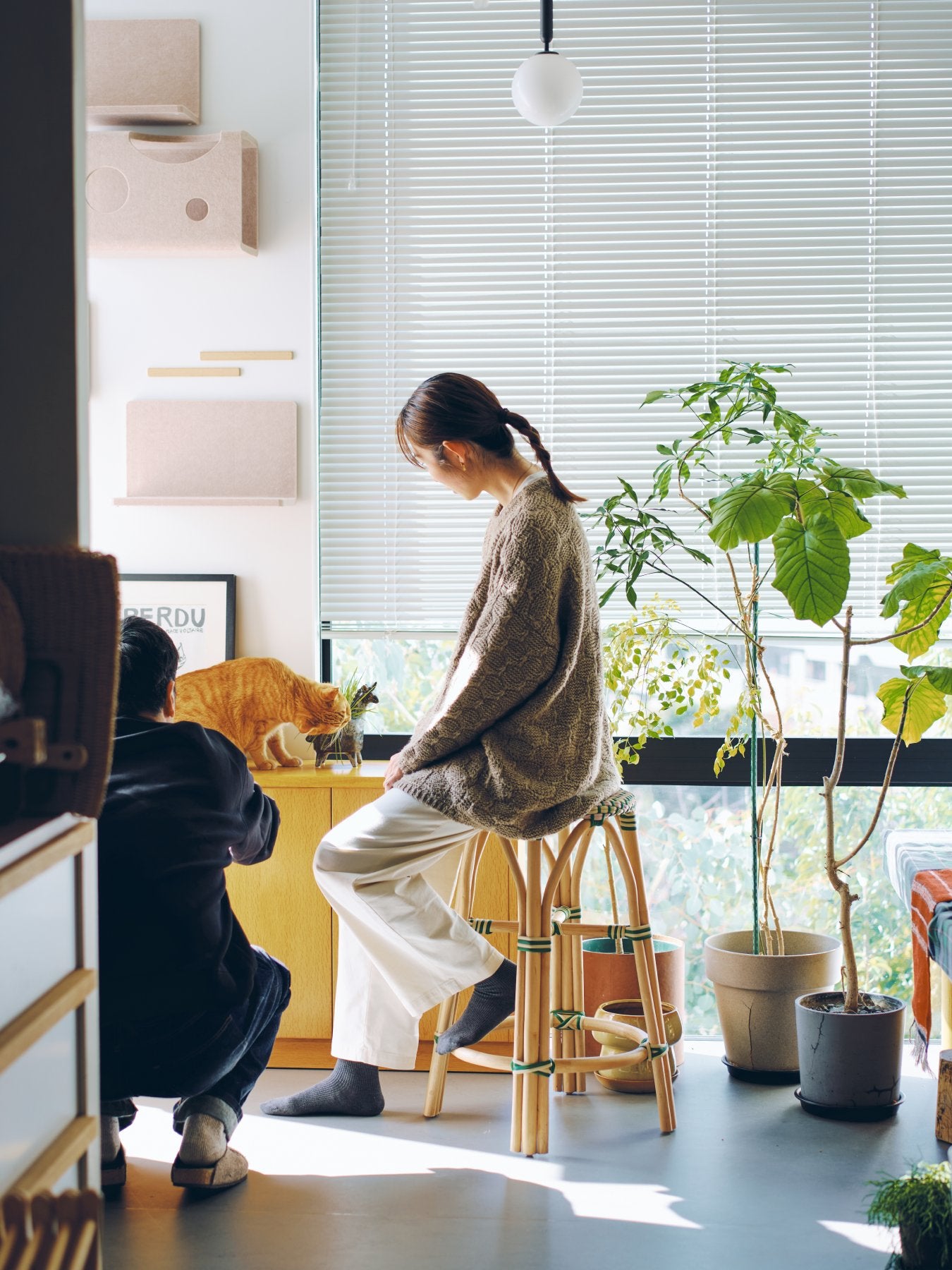 【受注販売】オリジナル・ラタンビストロスツール