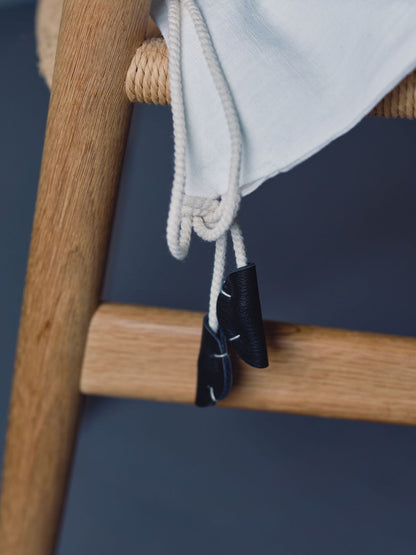 ne pense pas リネンショルダーバッグ
