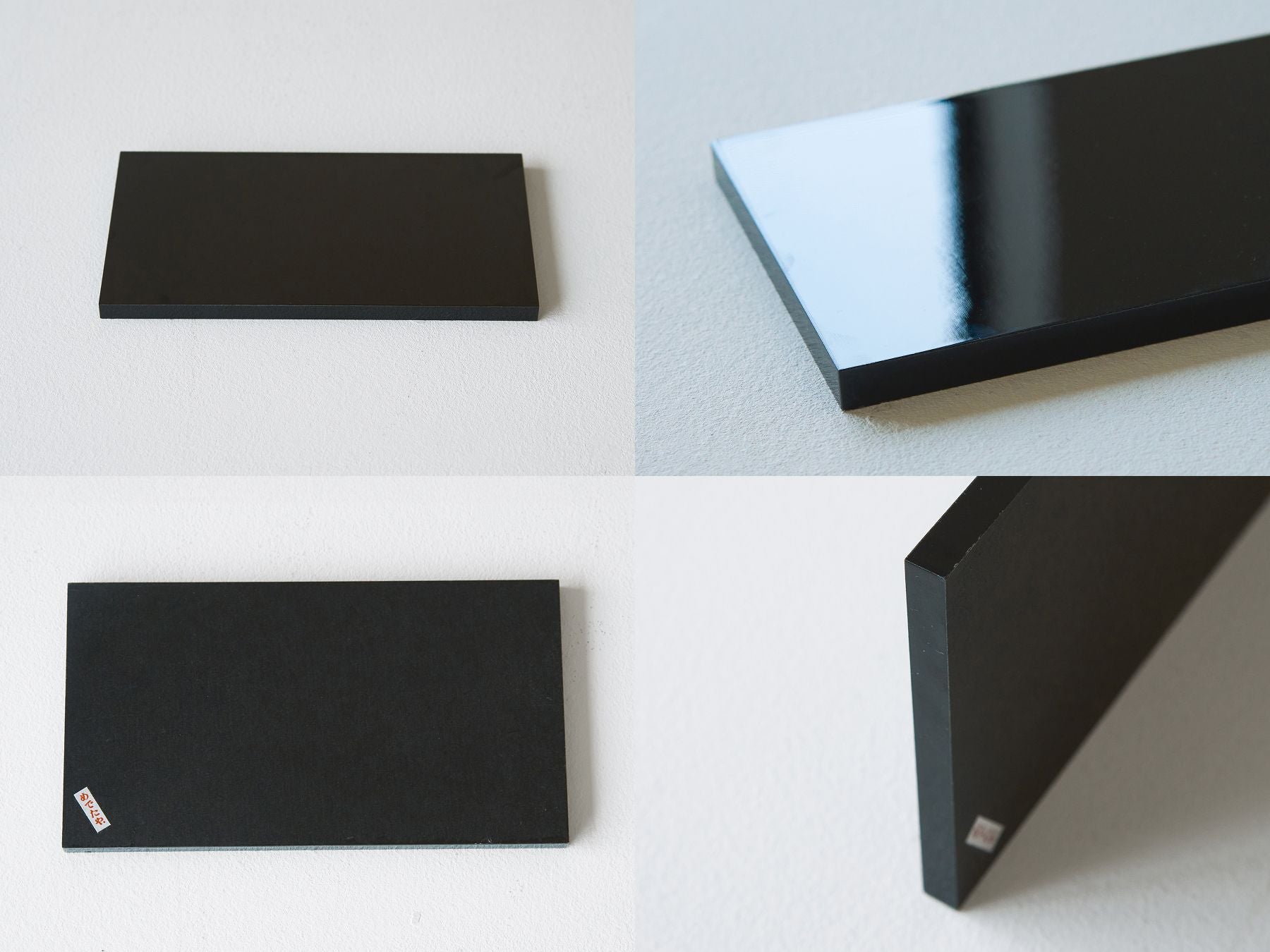 黒塗り台／横長<br>
光沢があり、高級感のあるつくりの木製の黒塗り台。