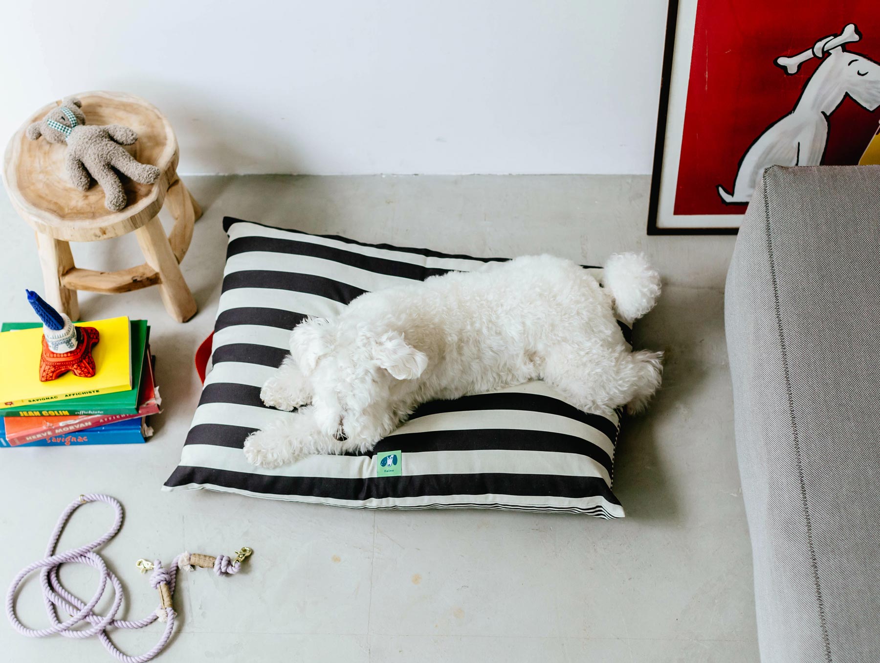 ストライプベッド ONE-SIZE 犬用 猫用 ファンドルベッド カドラー マーシーストライプベッド 小型犬 FUNDLE ストライプベッド ONE-SIZE 犬用 猫用 ファンドルベッド カドラー