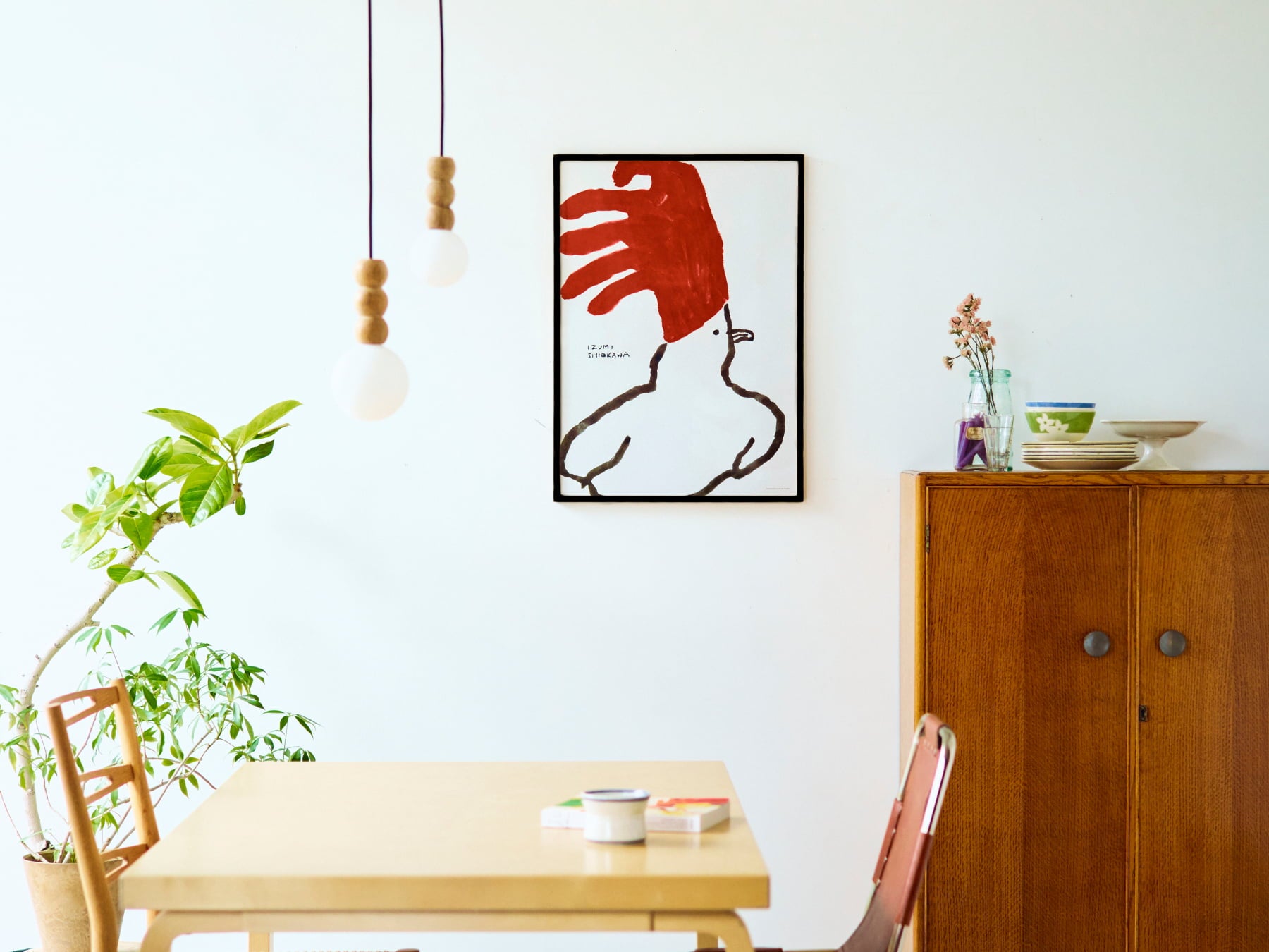 塩川いづみ オリジナルポスター／I wear red（50cm×70cm）｜アート