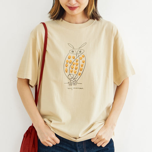 山口一郎 Tシャツ／フクロウ