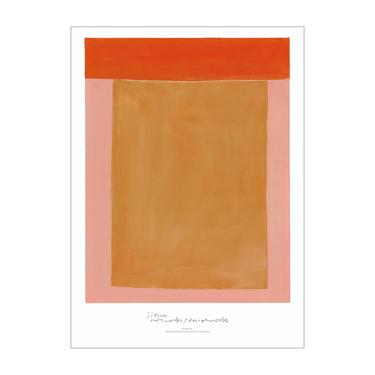 jitsu オリジナルポスター／color composition／pink（50cm×70cm 