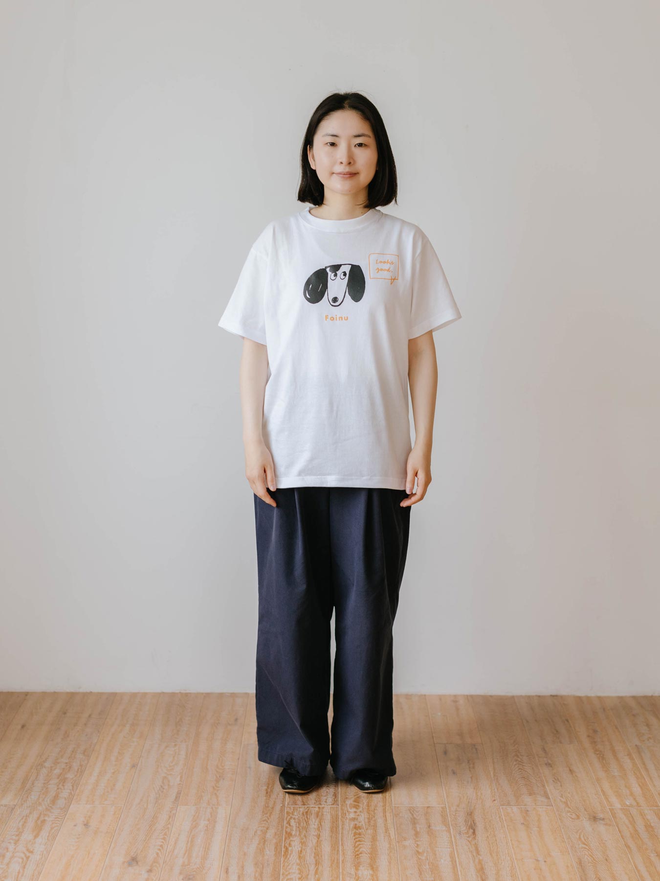 feuille フォイユ　半袖Tシャツ tops_6 白 36 feuille フォイユ 半袖Tシャツ tops_6 白 36