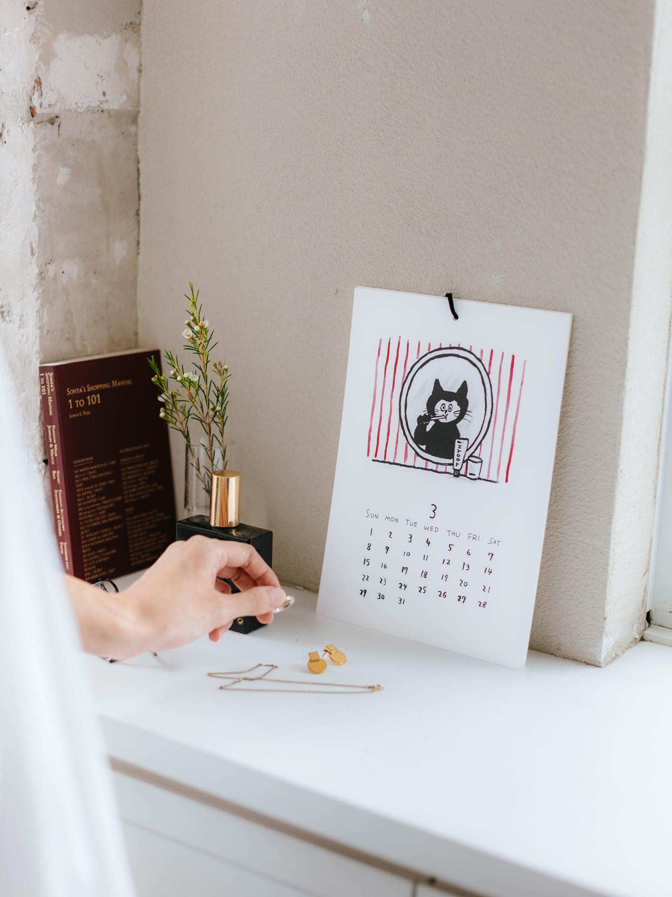 坂巻弓華 HAPPY CAT カレンダー 2026｜文具・ステーショナリー｜オルネ