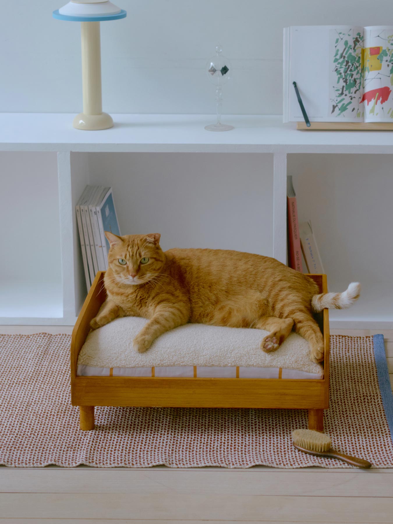 オルネコ 桐のベッド用クッション／ノルディックチェック柄｜オルネコ