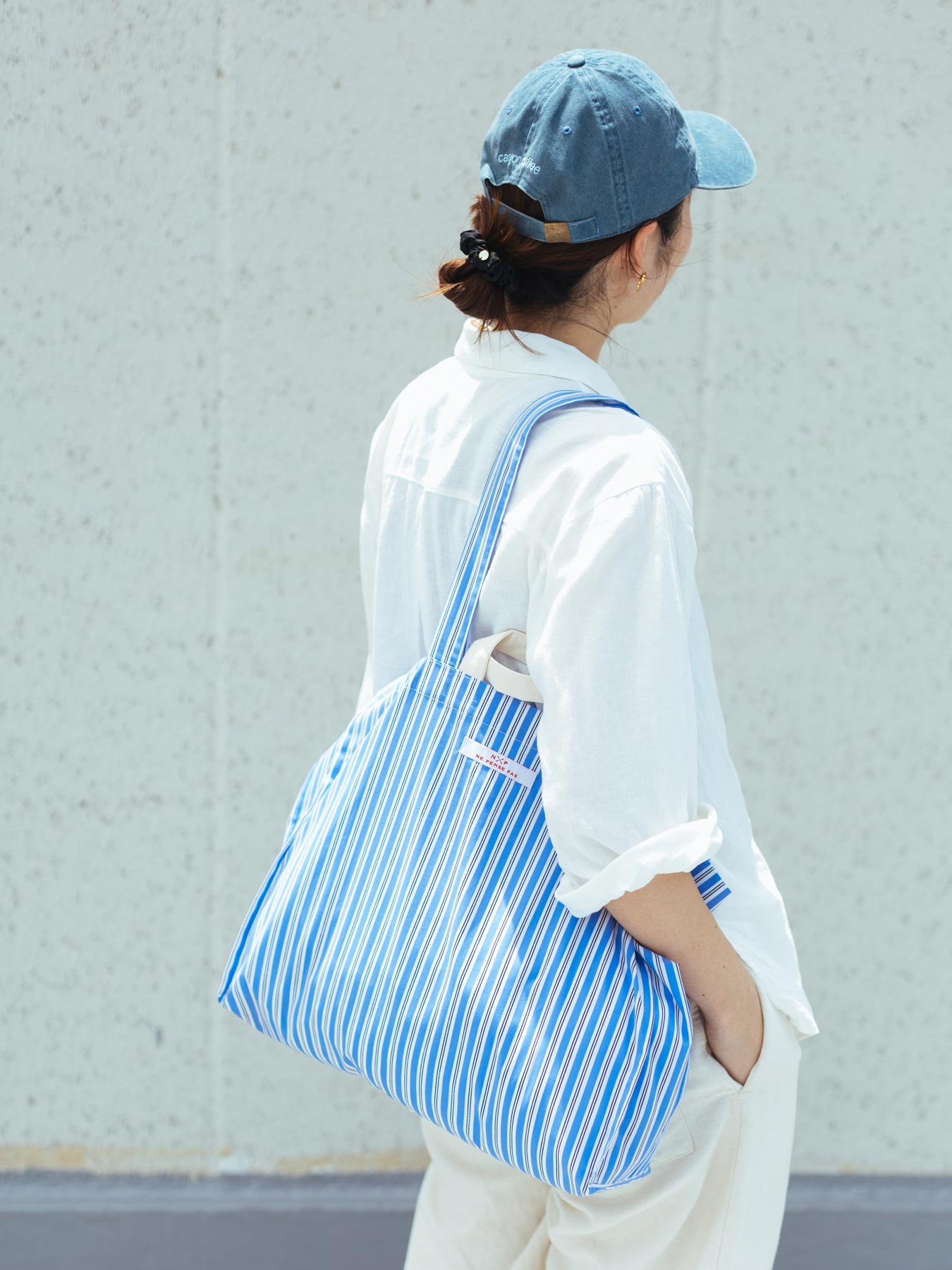 ne pense pas  2WAY ストライプ トートバッグ
