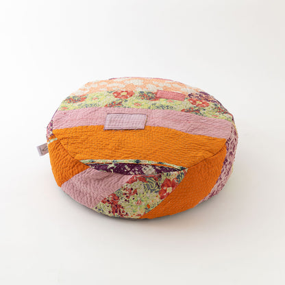 オルネコ・カンタパッチワーク 猫のプフ／H