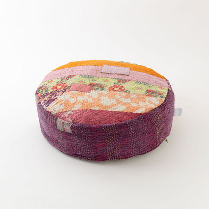 オルネコ・カンタパッチワーク 猫のプフ／H