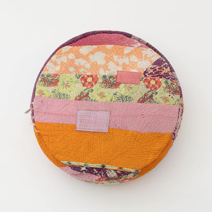 オルネコ・カンタパッチワーク 猫のプフ／H