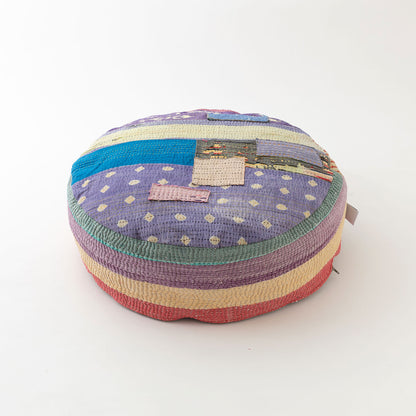 オルネコ・カンタパッチワーク 猫のプフ／J