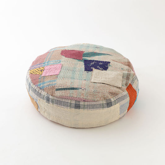 オルネコ・カンタパッチワーク 猫のプフ／K