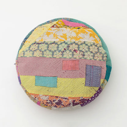 オルネコ・カンタパッチワーク 猫のプフ／N