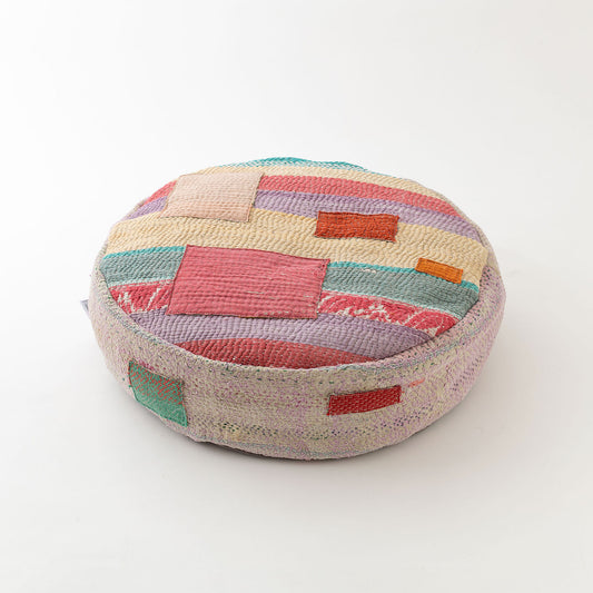 オルネコ・カンタパッチワーク 猫のプフ／P